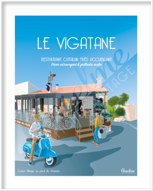 Affiche LA VIGATANE • Restaurant traditionnel catalan très accueillant • Fondé au siècle dernier