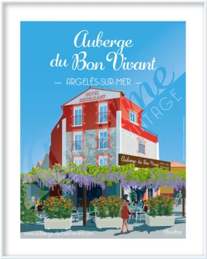 Affiche ARGELÈS-SUR-MER • Auberge du Bon Vivant